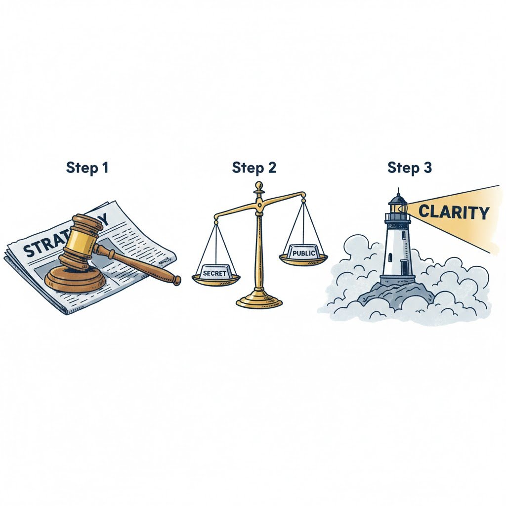 3 steps to legal pr aligning courtroom strategy with public perception.