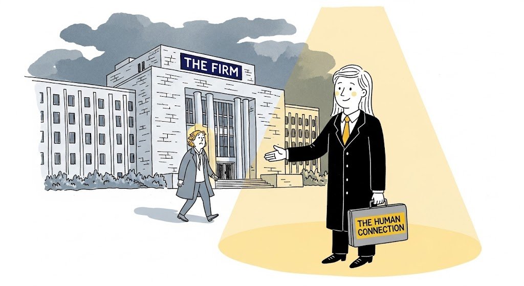 clients look past the institution to find the individual expert.