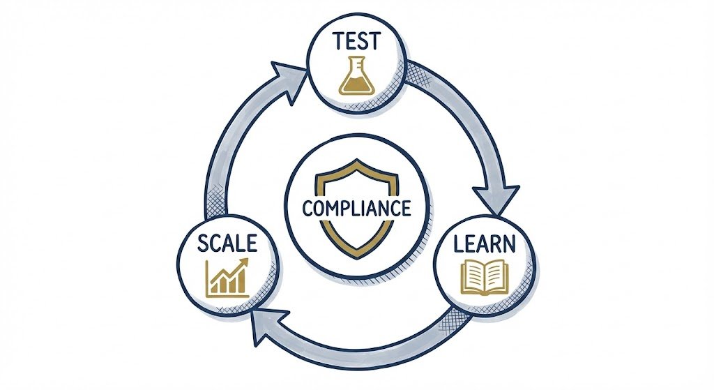 the agile loop testing and scaling safely around the core of compliance.