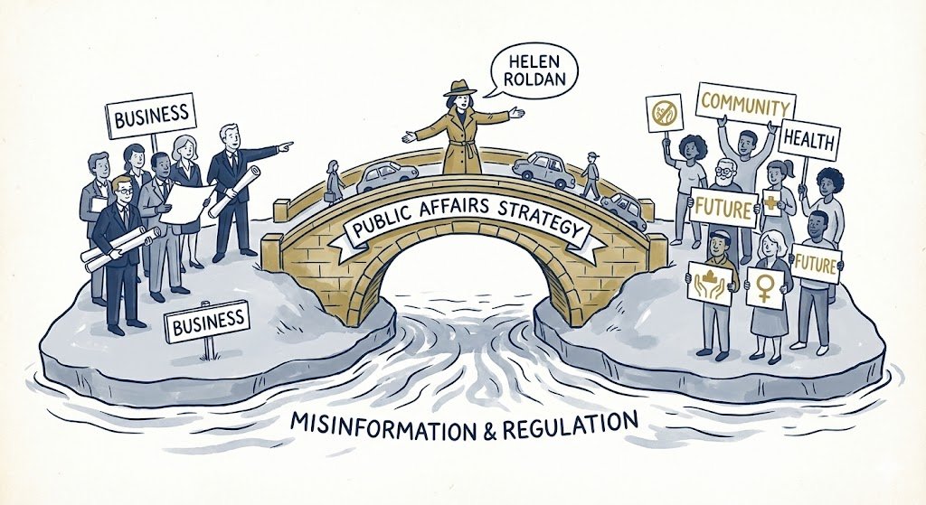 the bridge of influence public affairs connects business goals with community needs.