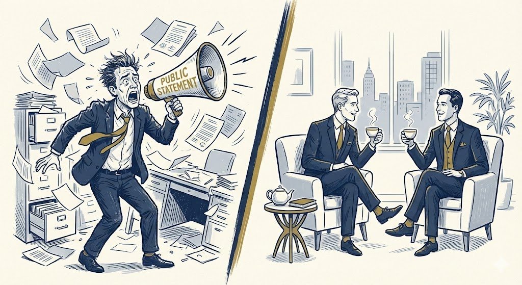 the choice public chaos vs. private resolution