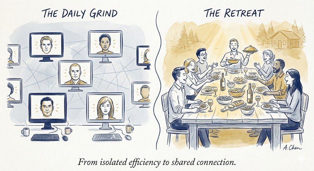 the connection shift moving from pixels to presence.