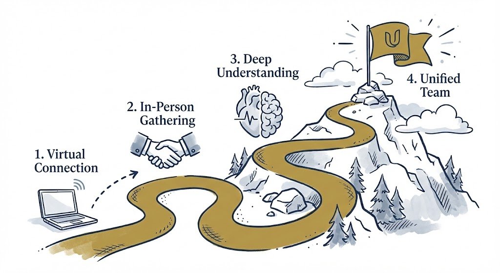 the connection shift moving from pixels to presence.