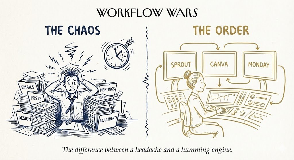 the efficiency switch turning the daily grind into a managed system.