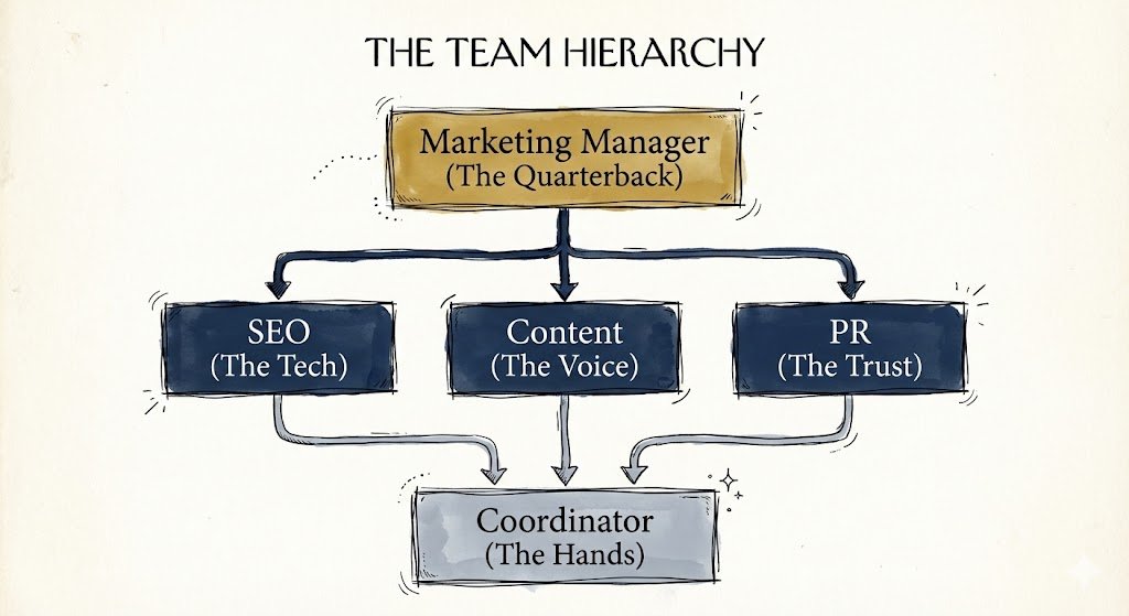 the hierarchy of growth strategy leads, specialists execute.