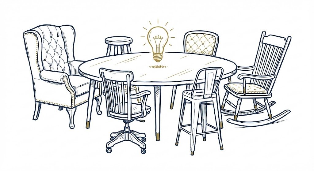 the open table innovation happens when different perspectives share the same space.