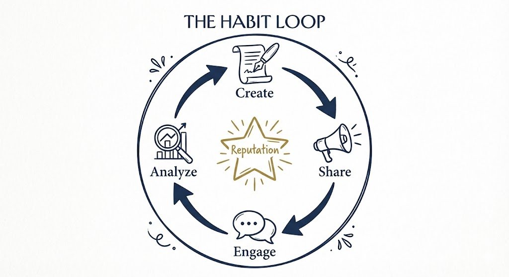 the reputation flywheel consistent habits create momentum.