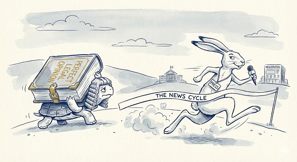 the speed of influence perfect is often the enemy of timely.