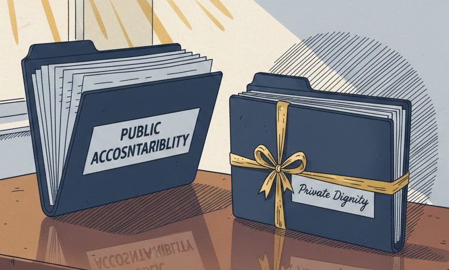 the strategic balance navigating the fine line between public record and private healing.