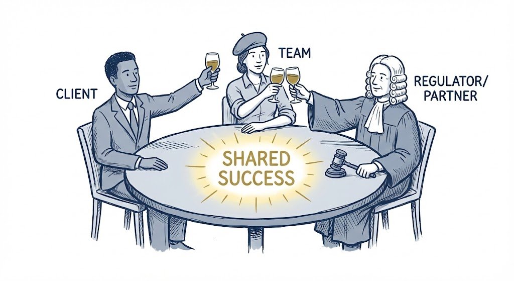 the table of success growth is a feast best shared with partners.