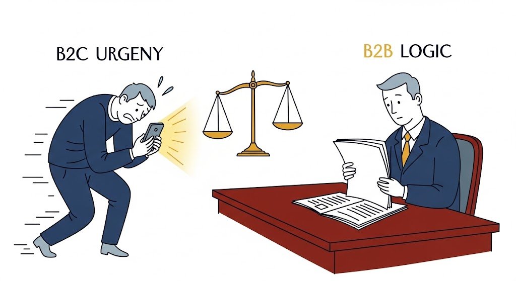 the two worlds of legal marketing balancing the emotional urgency of consumers with the strategic logic of business.