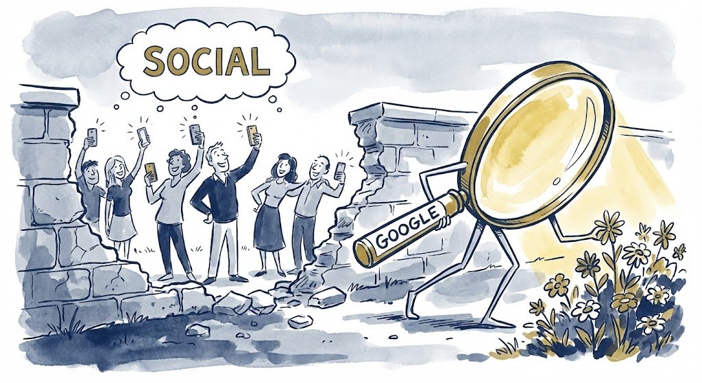 the walled garden breached google