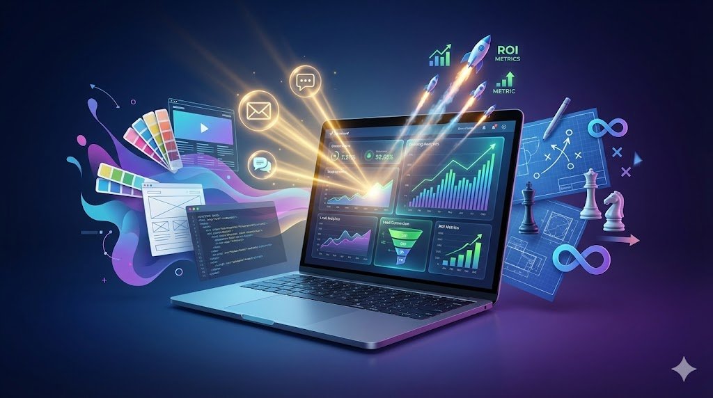 Premier web development agency integrating creative design, strategic planning, and technical expertise to build high-ROI websites that attract quality leads and accelerate business growth.